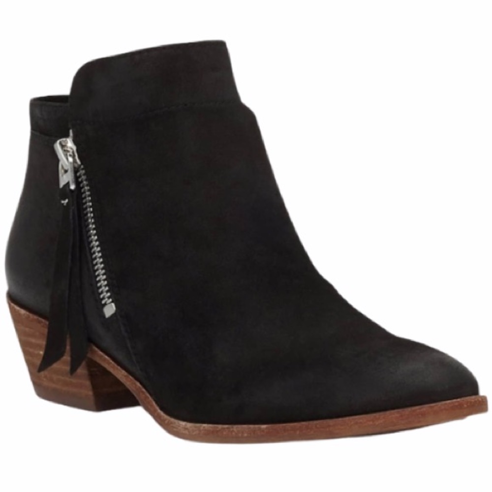 Sam Edelman Black Packer Double-Zip Ankle Bootie